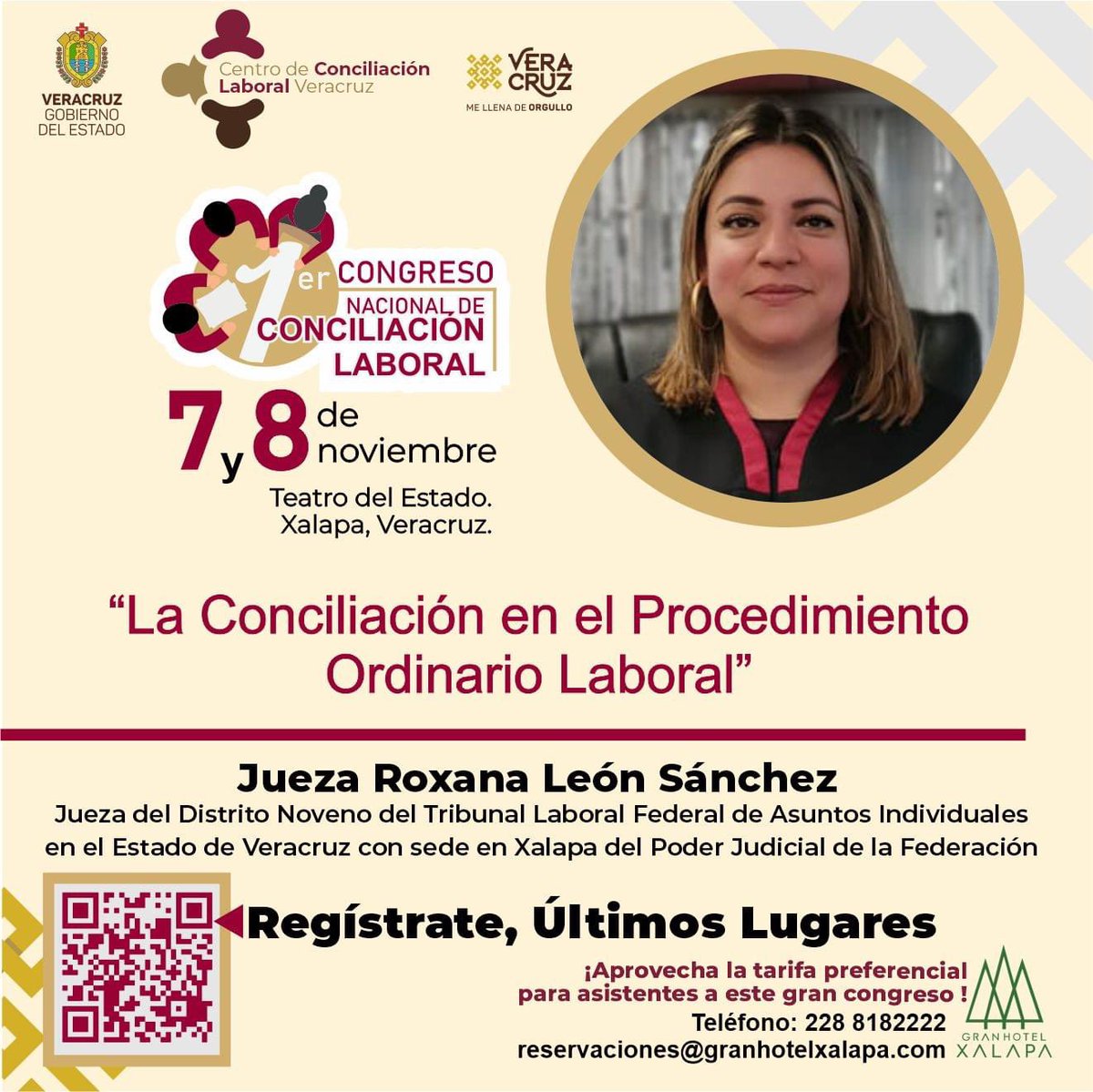 LeonRoxy1605's tweet photo. Primer Congreso Nacional de Conciliación Laboral del estado de Veracruz. Muchas gracias por la invitación #CECOL Veracruz. Gracias @LicMisael1 por tu apoyo 🤩🙏🏻 https://t.co/TFzUPgiQ1v