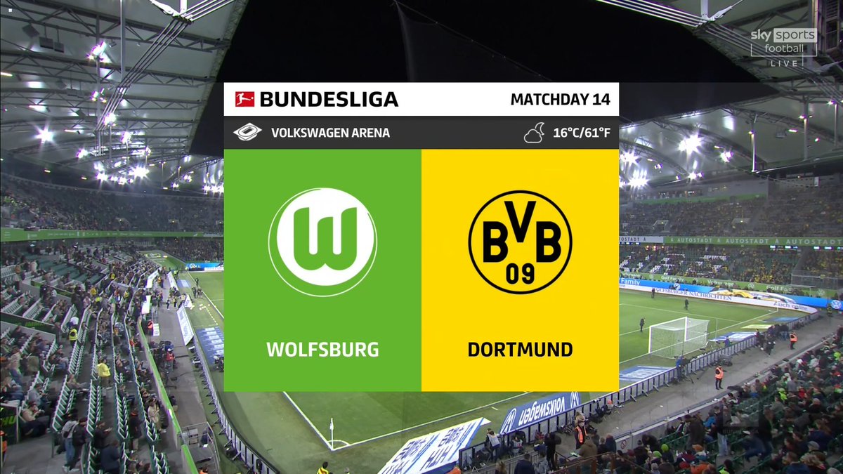 Full match: Wolfsburg vs Borussia Dortmund