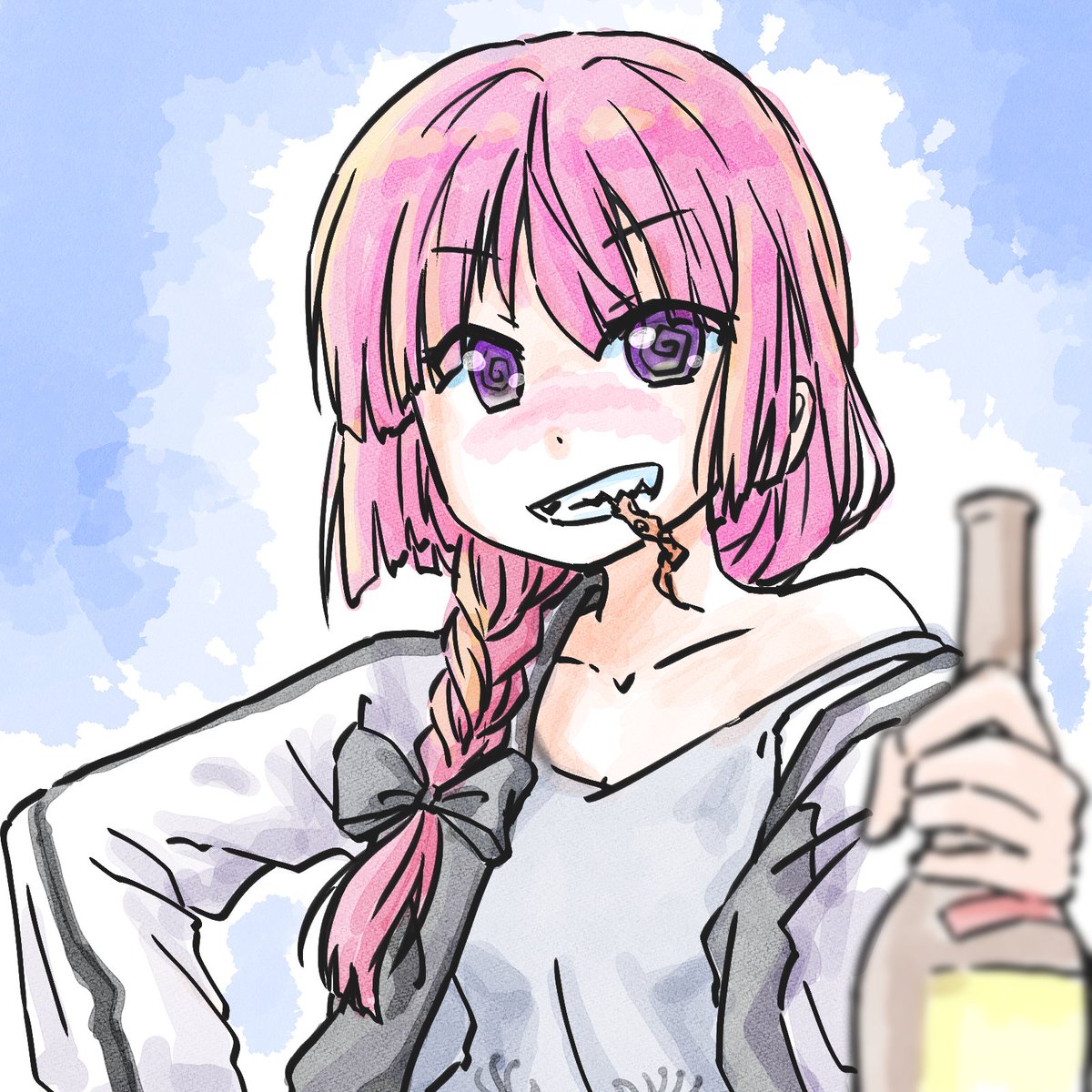 「30m/rkgkぼざろ最推しの登場が待ちきれなくて描きました・・・(楽器はどうし」|OGA-SAN🔭🎸🎨観測結束絵描き垢のイラスト