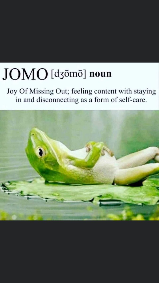 Replace FOMO with JOMO! It’ll keep you safe.