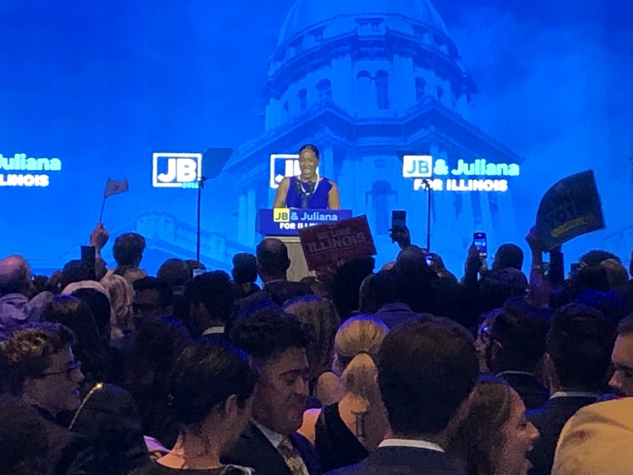 Dana Kozlov on Twitter: "Lt. Gov. Juliana Stratton enthusiastically