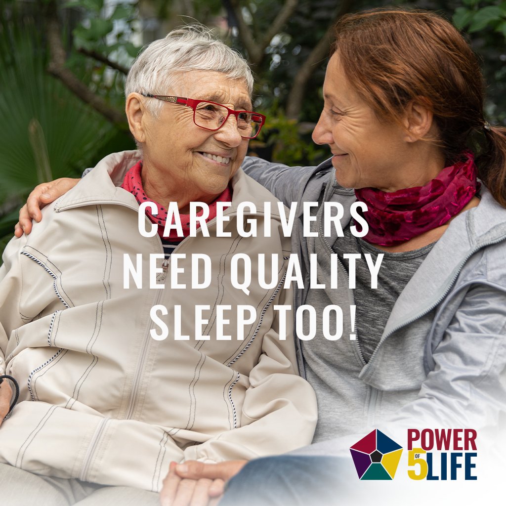 Powerof5Life's tweet photo. We're headed into what is often a busy and stressful time of year for many people. When you're a caregiver, you have additional responsibilities and that can mean sacrificing sleep to get everything done. Sleep is more essential this time of year than virtually any other, try ... https://t.co/qvAjrwGpXT