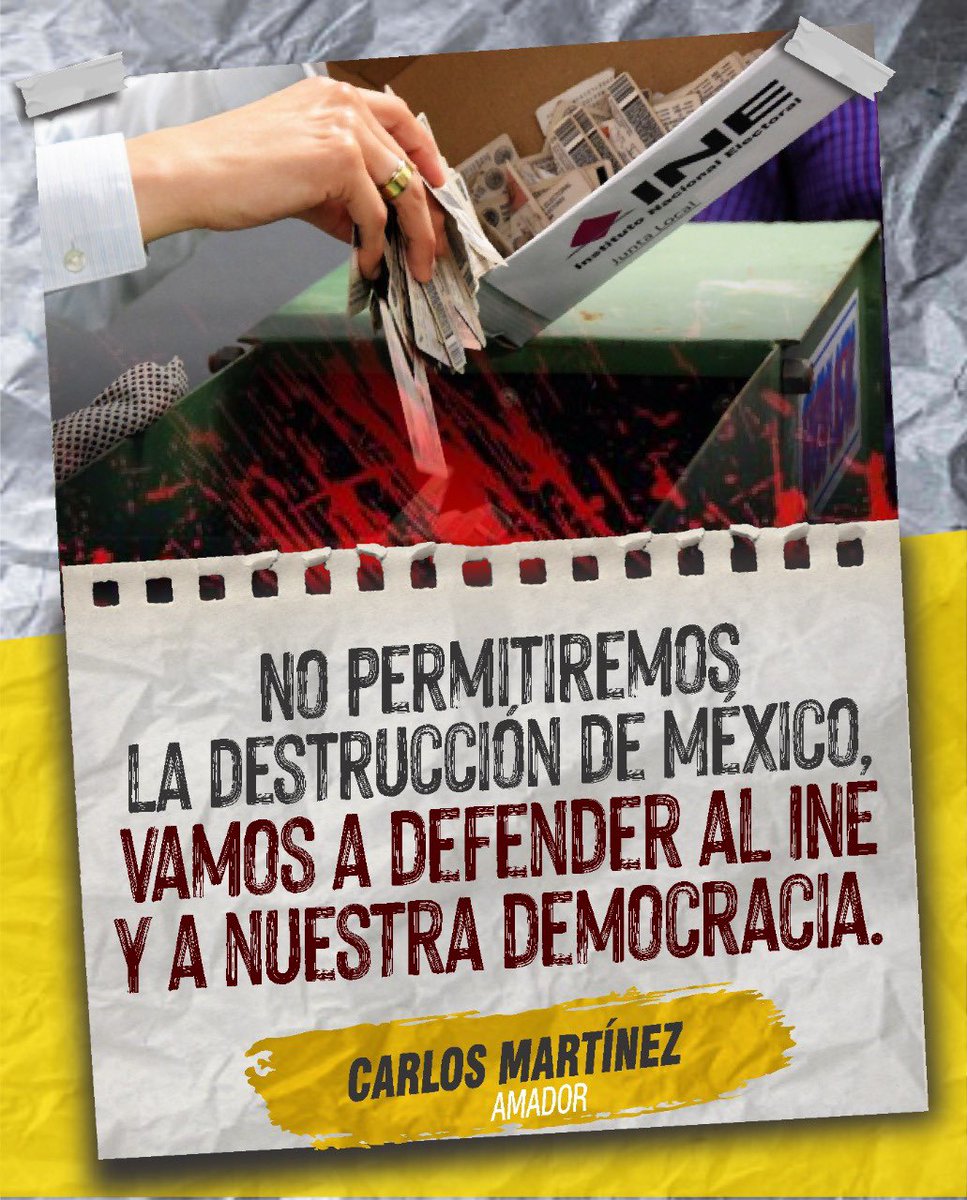 CarlosMtzAmador's tweet photo. Dicen que el @INEMexico sale muy caro, caras sus obras inservibles.
El costo anual es de 14,439 MDP, lo que representa un costo por mexicano de 114 pesos; mientras el AIFA 104,531 o el proyecto Dos Bocas 360 millones de pesos.
Nuestra democracia vale mucho más. #PRDDefiendeINE https://t.co/W0D9BJ2ddk