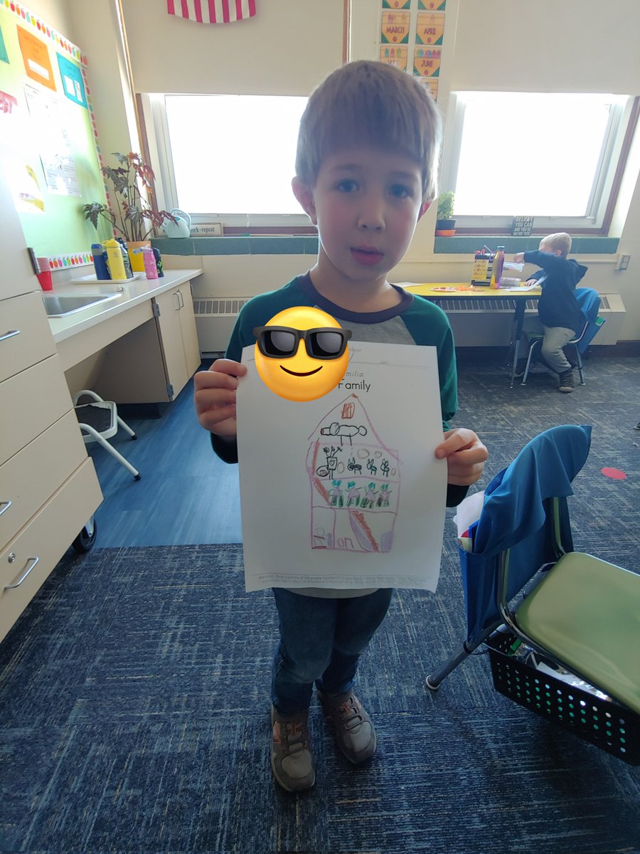 We began our social studies unit on  Families yesterday! Students did a wonderful job drawing the people in their immediate family! <a href="/jagreenMW11/">Mr. Green's 1st Grade Classroom</a>