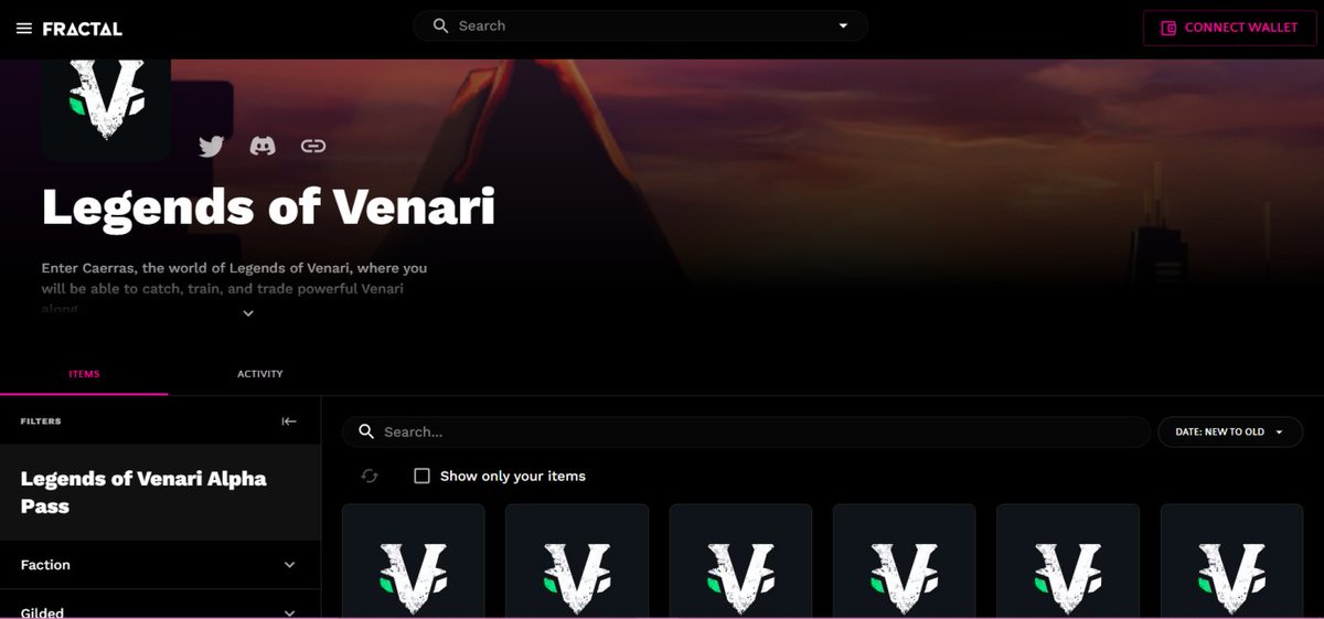 <a href="/fractalwagmi/">fractal</a> is an in-game asset and virtual world marketplace where users may find, purchase and sell gaming NFTs.

With its launch, Fractal welcomed Legends of Venari as one of their initial set of Ethereum-based partners along with other gaming projects.

See full details 👇