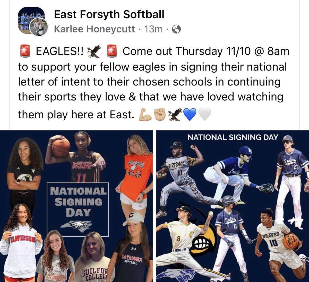 Let’s celebrate these wonderful athletes on November 11 at 8am.