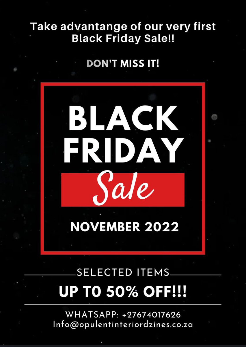 OpulentIntDzine's tweet photo. Black November SALE!! Don’t miss it. Contact us on 0674017626 to pre order your furniture. https://t.co/VHpAugo1B6