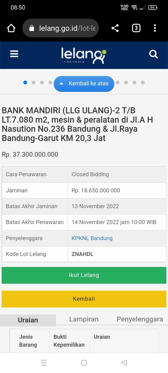 Musri_SEBUMI's tweet photo. @bankmandiri kembali melakukan lelang (ulang) trhdp aset PT. Telehouse Engineering, kini nilai limit yg ditawarkan lebih kecil dr sblmnya yakni sbsar 37 miliar. Buruh  tetap menolak lelang trsebut, krn buruh merasa lelang trsbut hny utk pemenuhan tagihan Bank Mandiri. https://t.co/GLrmrqzUdX