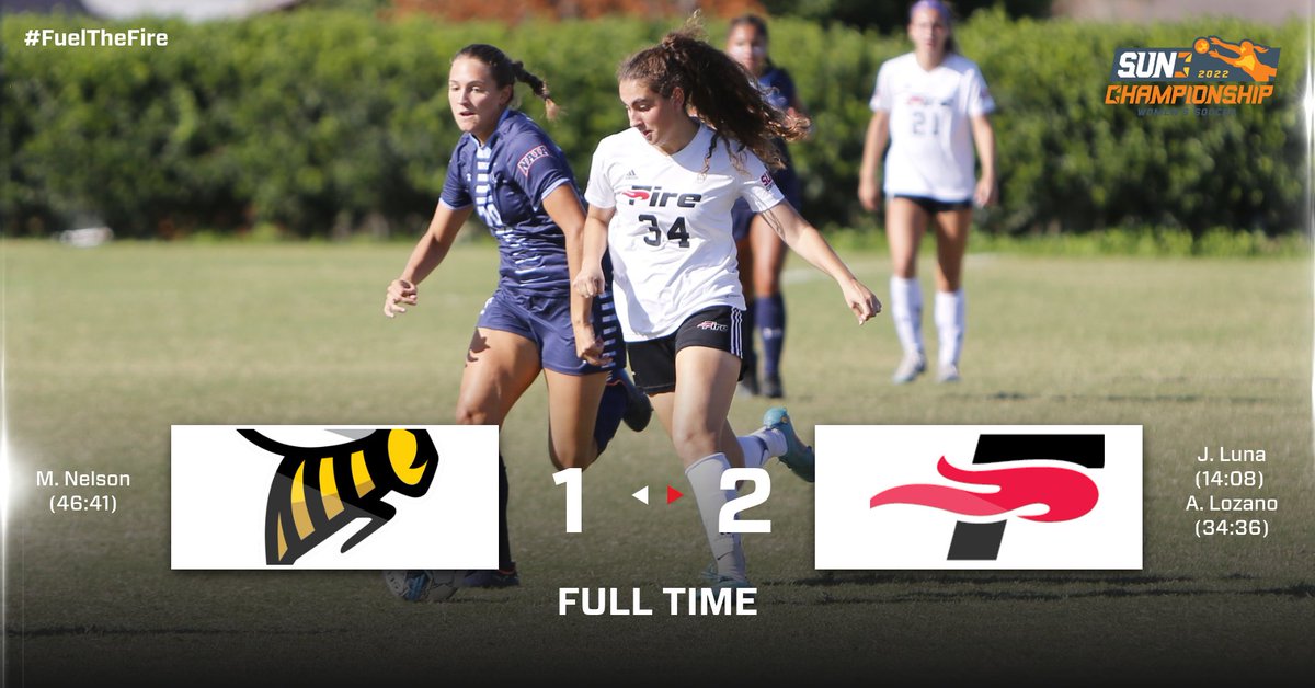 SEUFireWSoccer's tweet photo. TO THE FINAL!

The Fire will play for the @SunConference Tournament title on Friday.

#FuelTheFire🔥 https://t.co/BZNy6Vj6xn