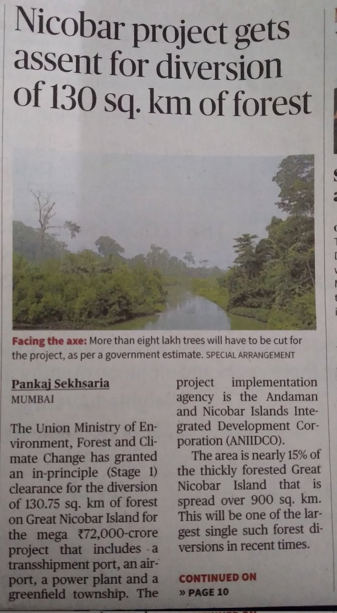 nikhilraghavan's tweet photo. More destruction of our environment? And, our own governmental departments are doing it? https://t.co/h3GZ44aSWm