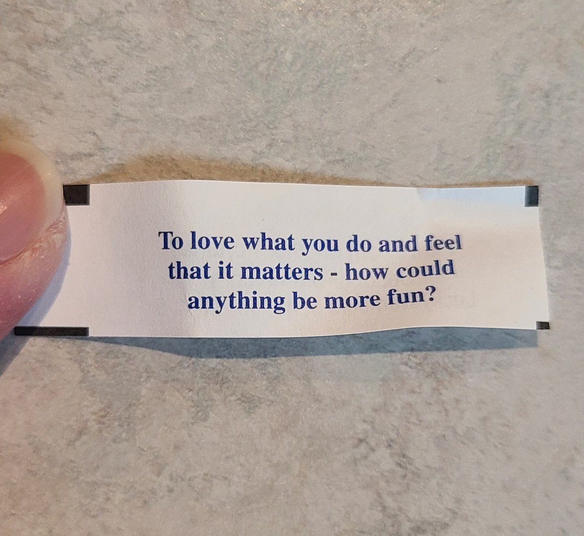 djowcmom's tweet photo. My fortune tonight! Nailed it😍 https://t.co/2HVabdTfYd