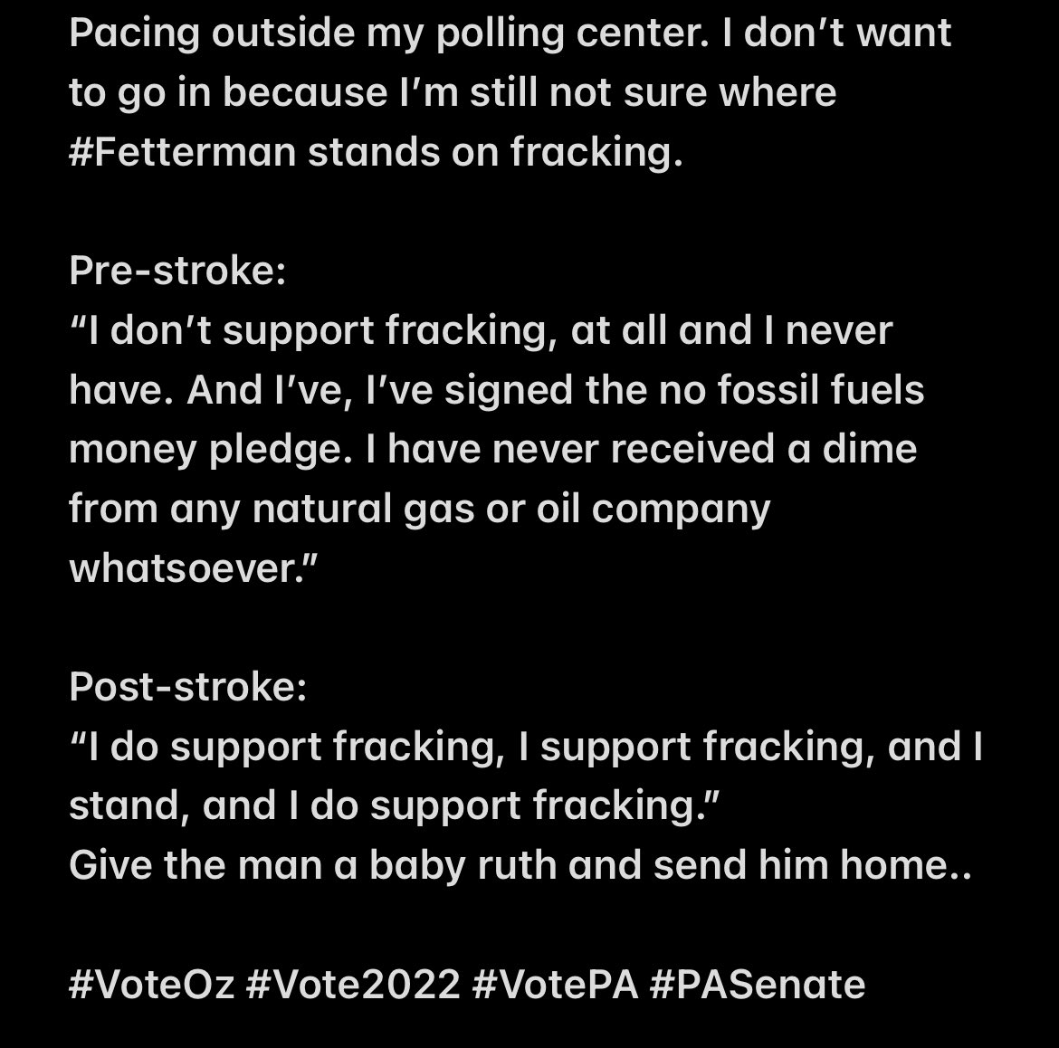 Damn7Daniel's tweet photo. #VoteOz #Decision2022 #VotePA #PASenate #FoxNews #Fetterman is a clown. https://t.co/sDnBJQjGKK