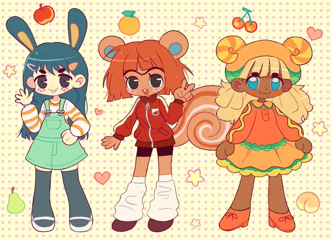 hiiii it's me again… I love drawing cute things and nice outfits!!!  #ArtistsOnTwitter 