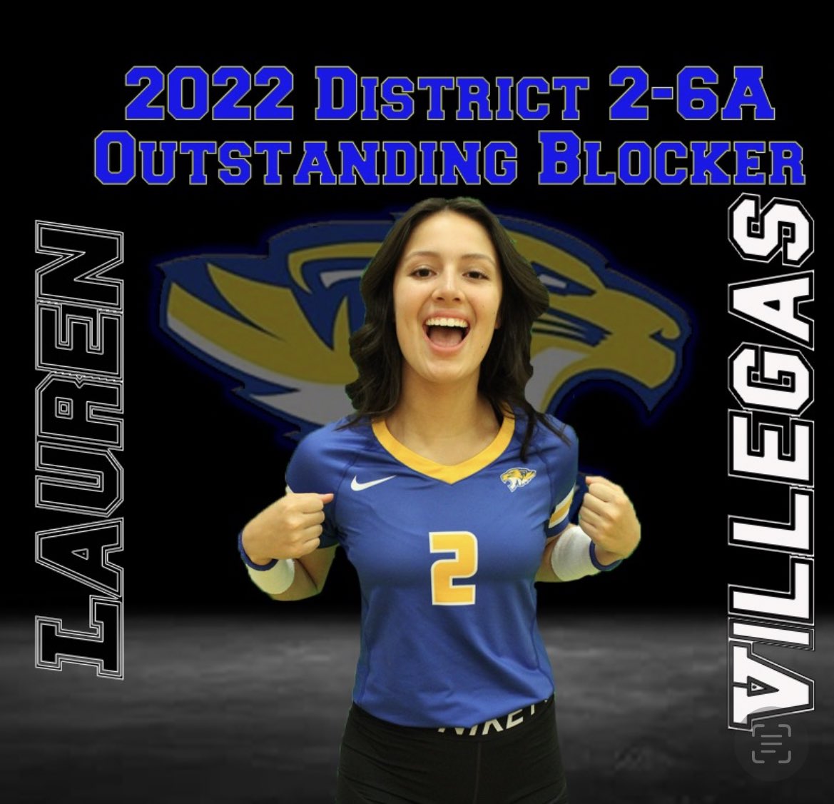volleytigers's tweet photo. Finally, to round off our district honors, TWO Tigers were selected as superlatives. Congratulations to Sr. Hope Rivera, the district Setter of the Year and So. middle Lauren Villegas the district’s Oustanding Blocker of the year! 💙💛🐯 https://t.co/fIMA3YcpCk