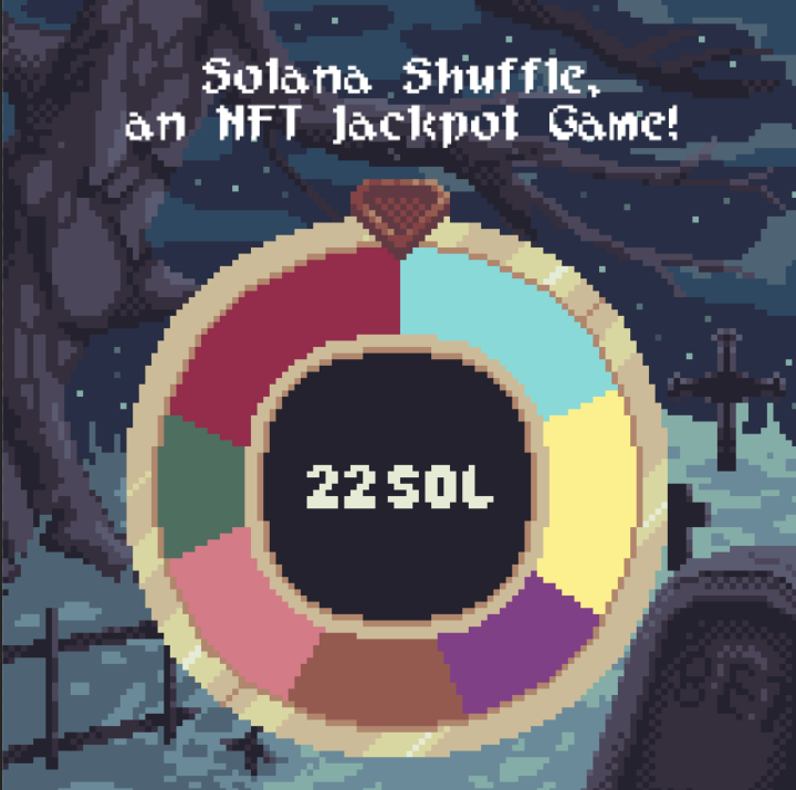 Introducing Solana Shuffle, an NFT Jackpot PVP Gambling game - The CS:GO era all over again

Any interaction will be considered for l00tlist.