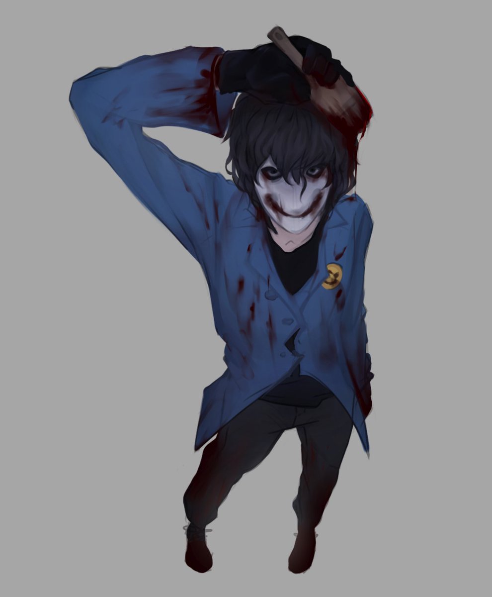 aluvoir's tweet photo. quick bloody painter drawing as suggested by @phantoms4ever_ 💪💪 #creepypasta https://t.co/sxi2CQNWCb