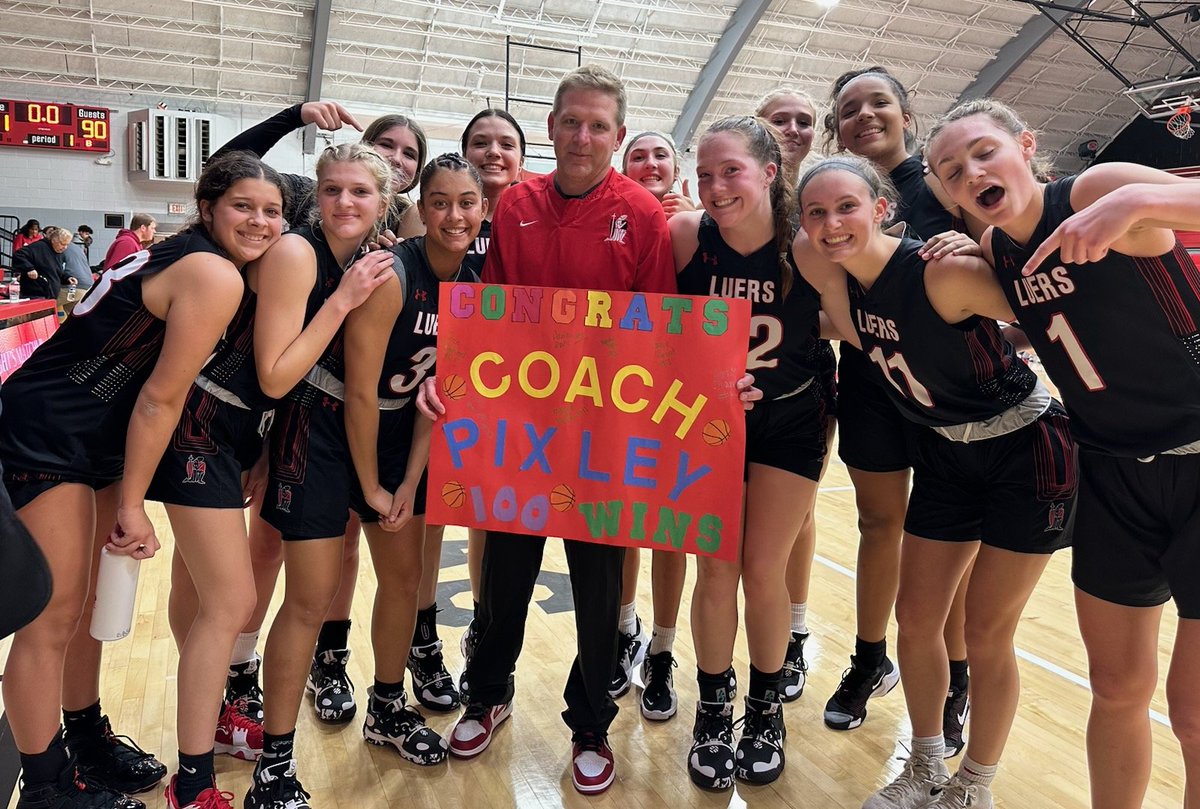 BishopLuersGBB's tweet photo. Congrats to Coach Pixley on career win number 100!! Way to go Pix!! https://t.co/hIHA6654II