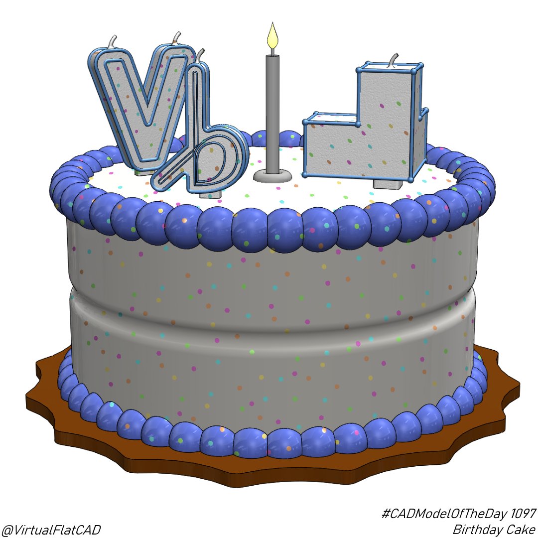 Birthday stream went really well! I made a wish that I could spend time with my friends while I 3D model and it came true! #CADModelOfTheDay 1097.
.
.
#cad #3d #3dmodeling #solidworks #challenge #everyday