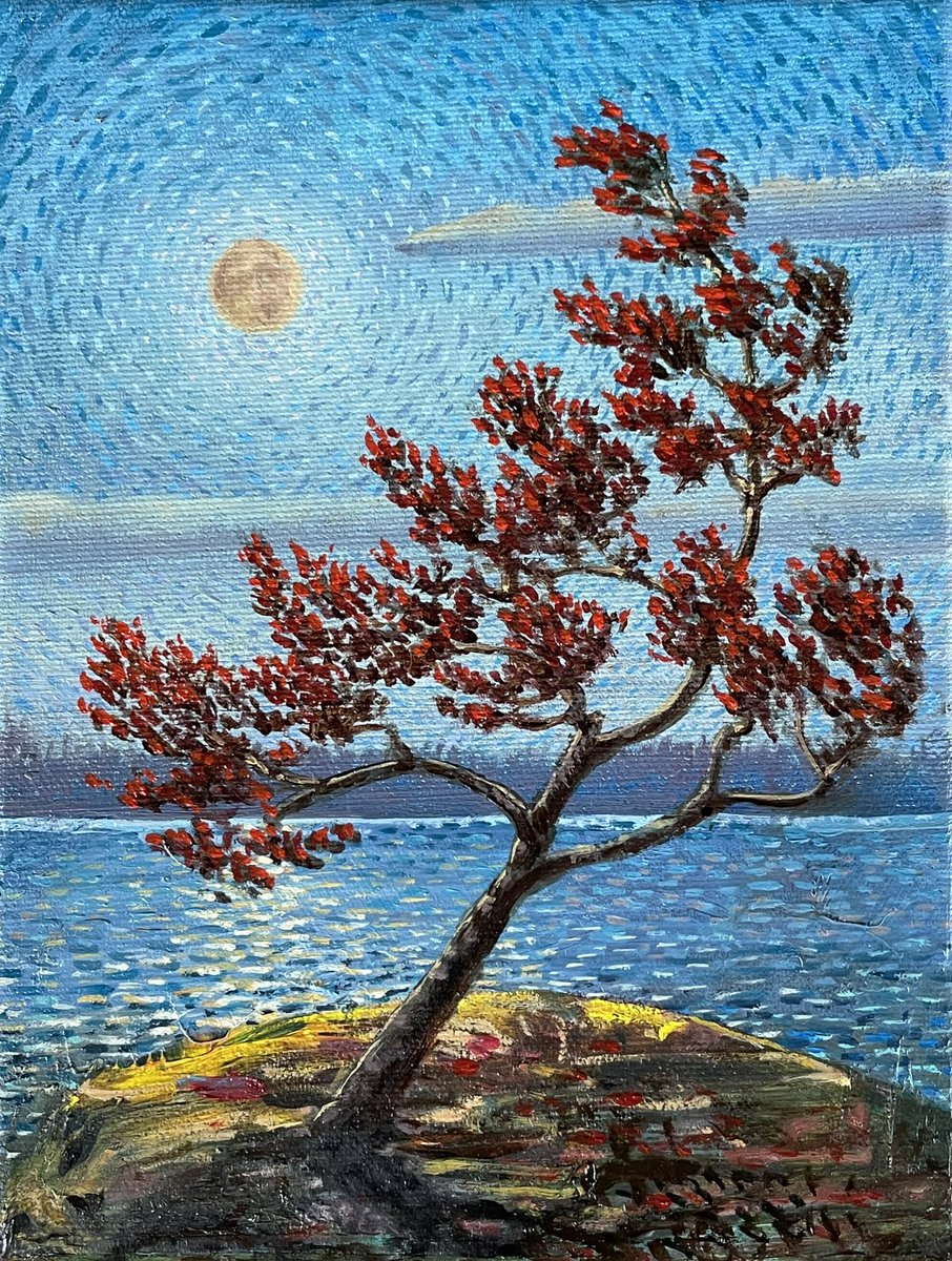 FreeProOnline's tweet photo. #Art #Photography @johnkinsella52: 'Maple Moon 2022
Oil on canvas
8 x 6 inches
#art #artistsontwitter #oilpainting #painting #fullmoon #BeaverBloodMoon @Anishinabe_Life @ParArts_uk @JuliaGrantham2 @Tessier_X @kimahes… https://t.co/uzFzWuFCFP, see more https://t.co/JShDKQPNLx