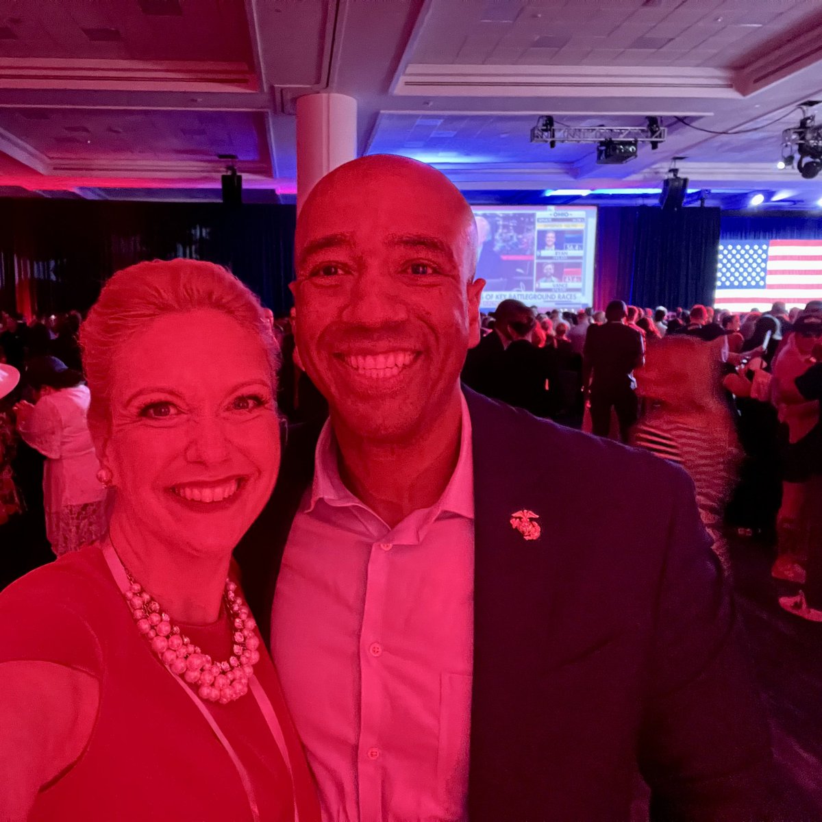 melaniesgriffin's tweet photo. Wow, wow, wow!! What a great celebration of a *historic* win for @GovRonDeSantis and his Cabinet and administration. Tonight, the people of Florida resoundingly approved the Freedom agenda. ☀️ #KeepingFloridaFree @JamalSowell https://t.co/emh54dwvtl