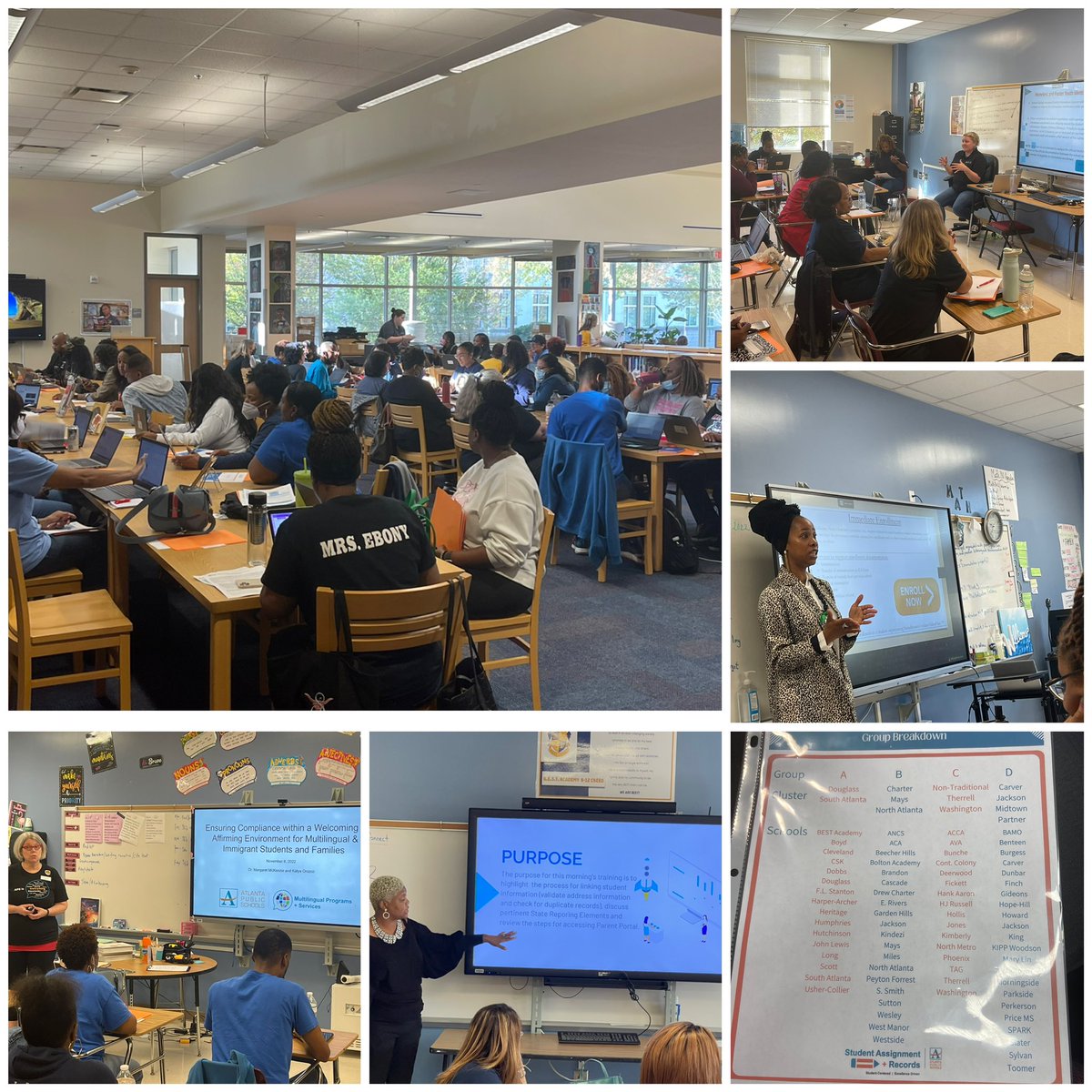 We had an AMAZING time at our PL for our enrollment professionals! Thank you so much to our awesome presenters for sharing rich information to equip our schools for success! #StrongSchoolsStartWithUs! <a href="/APSWorldLang/">APS World Languages</a> <a href="/APSHomelessEd/">Sana Ali, LMSW</a> <a href="/APS_SISTeam/">APS SIS Team</a>  @TMunn_Academics  Jennifer Williams