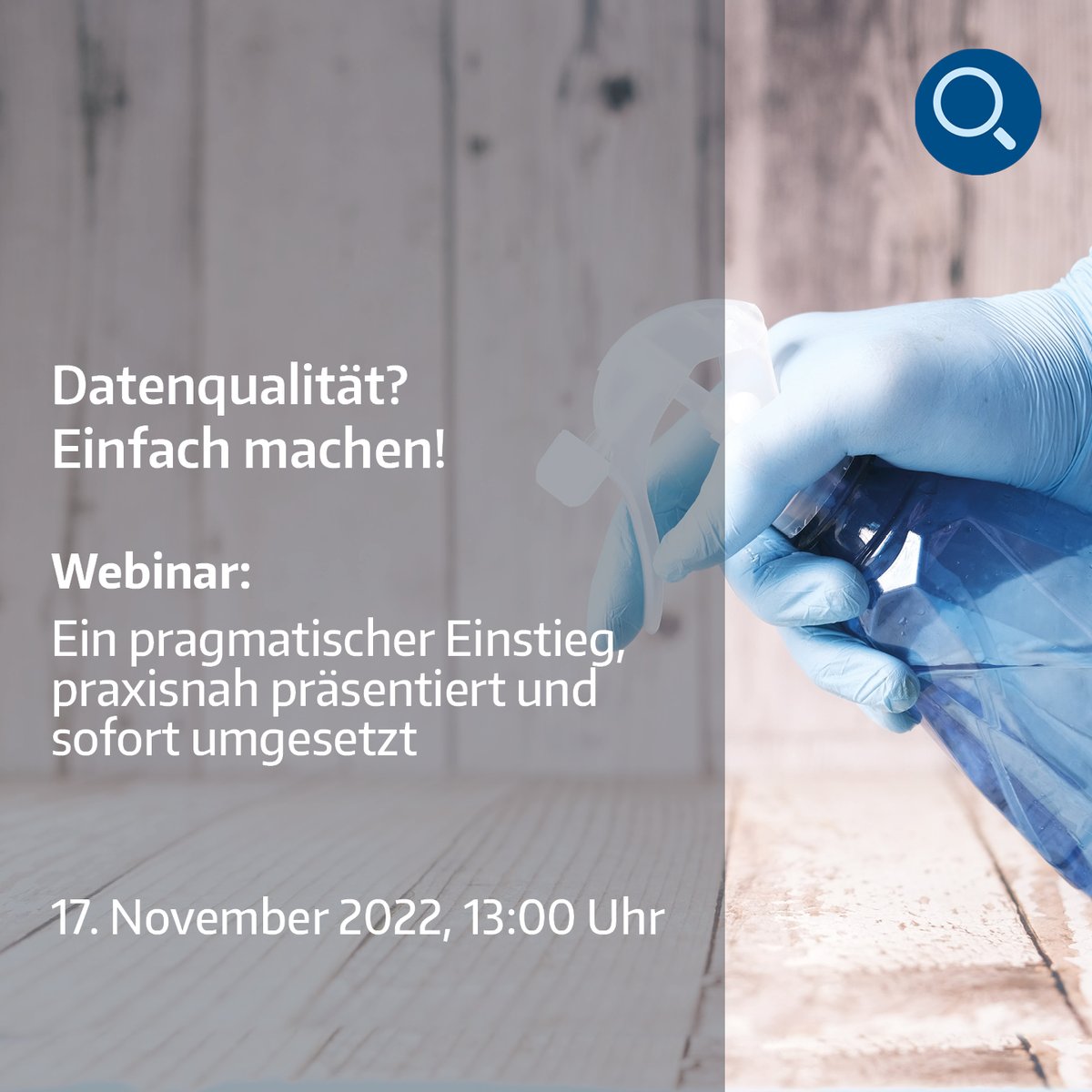 #Datenqualität? Einfach machen!

Das bedeutet:

✔️ sich nicht länger über schlechte Daten ärgern
✔️ nicht länger rumexceln, sondern endlich fundiert auswerten
✔️ mehr Nutzen aus Ihren Daten ziehen

Klingt gut? Melden Sie sich doch gleich zum #Webinar an:
hubs.li/Q01pFwm_0