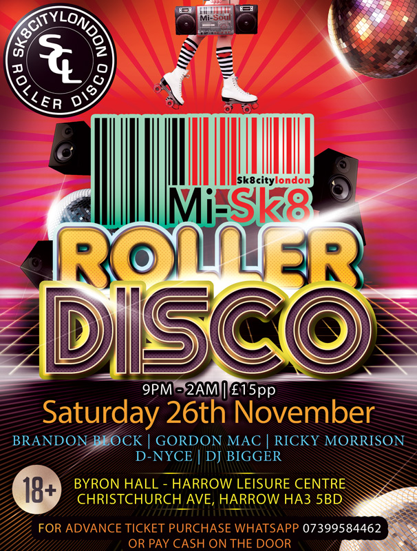 Announcing the second edition of our Mi-Sk8 roller disco at Byron Hall on the 26th of November ⛸️ Featuring an all-star lineup of Mi-Soul DJs - @Brandonblock, @DJRickyMorrison, @lil_dnyce, @DJBigger and Gordon Mac More details here | mi-soul.com/mi-sk8-roller-…