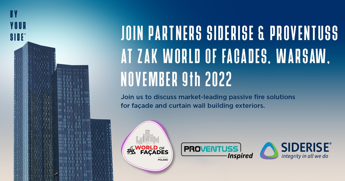 We'll be at <a href="/zakwof/">Zak World of Façades</a> in Poland and are excited to be Associate Partners in collaboration with our distribution partners Proventuss for the event in Warsaw! 

Learn more: ow.ly/hSZn50LqxIK

#ZakWorldOfFacades #ZakWof #FireSafety #IntegrityInAllWeDo #Event #Conference