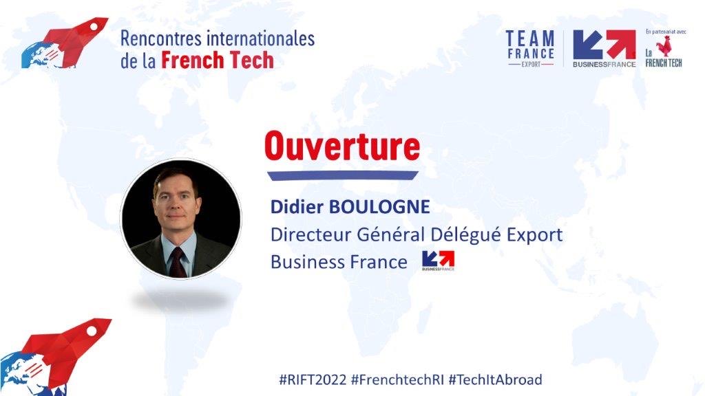 TriciaBallum's tweet image. #RIFT2022 :
let’s go !  

En direct du discours d&apos;ouverture par Didier Boulogne, Directeur Général Délégué #Export de ⁦@businessfrance⁩  

#FrenchTechRI #Techitabroad