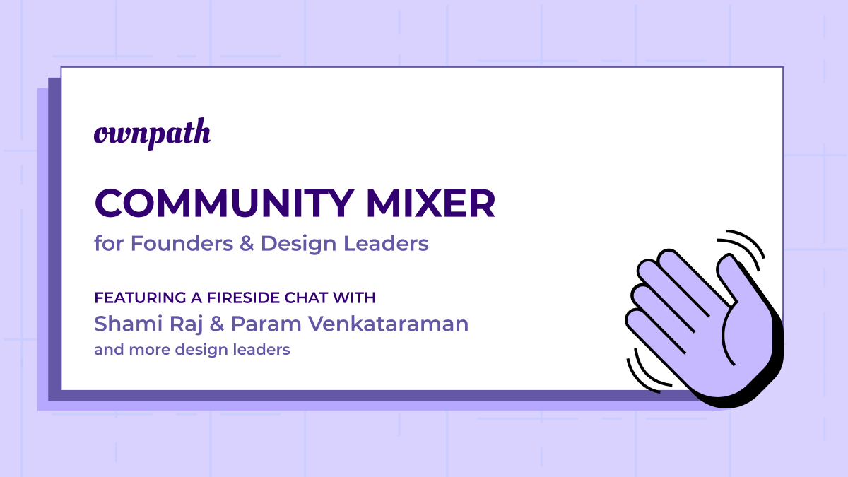 Great response to our upcoming community mixer!🥳

We’ll be joined by <a href="/onwardparam/">Param Venkataraman</a> &amp; <a href="/shami/">Shami</a>, along with a few other industry leaders to discuss - among others - evaluating talent &amp; addressing growth framework for your teams, with some advice for managing designers thrown in. 🤜