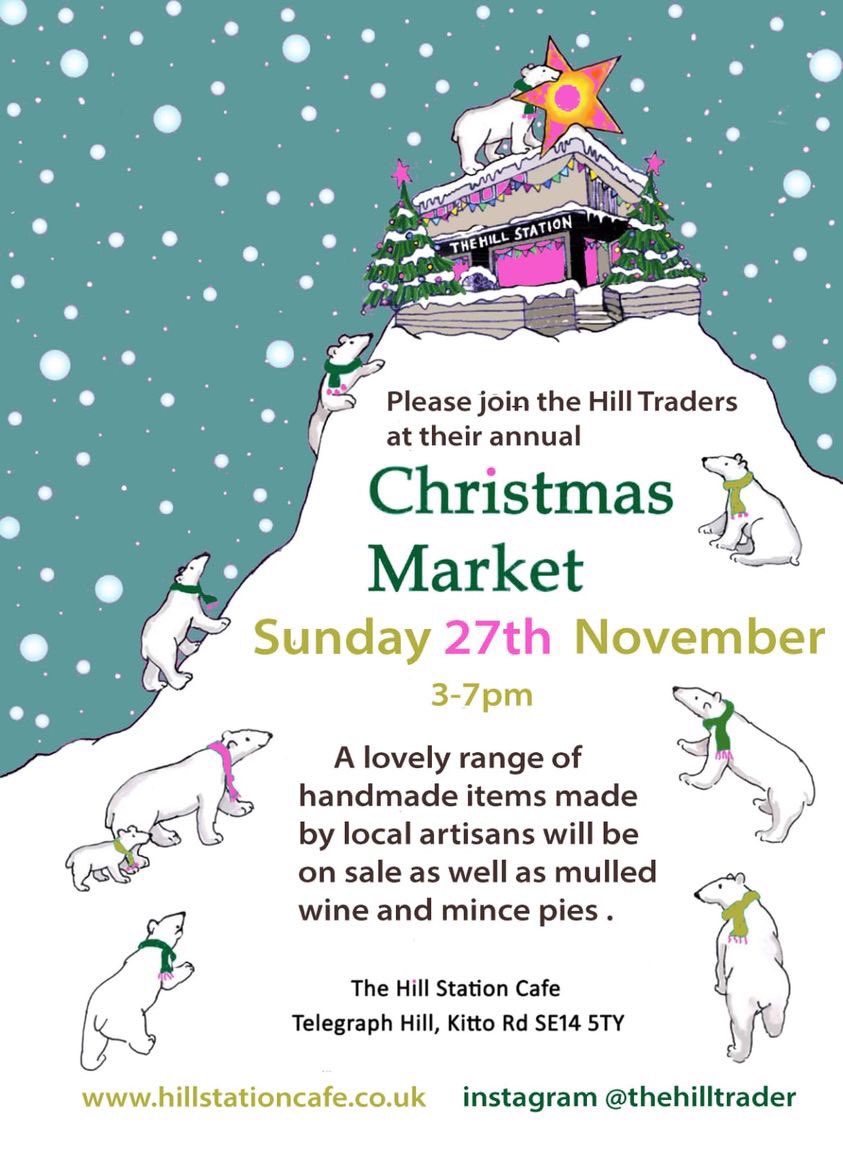 Put the date in your diary as our annual Christmas Market is fast approaching: Sunday 27th November 3-7pm <a href="/TheHillStation/">Hillstationcafe</a>