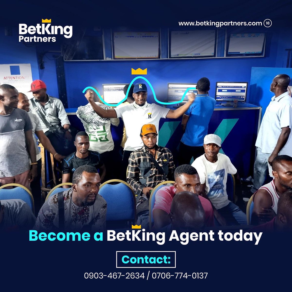 BetkingPartners's tweet photo. Get set up with your own fountain of wealth and share in the joy of this agent as he gets his own place up and running when you register as a Betking agent today. https://t.co/jJ8QNS1fVm