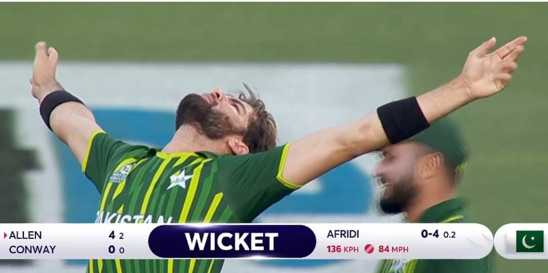 Iam_Mudasir1's tweet photo. This is the 7th time Shaheen Shah Afridi has taken a wicket in the first over in T20Is Weldon’s @iShaheenAfridi 😍
#NZvPAK #T20WorldCup
#Herl https://t.co/6XrPsDDp1O