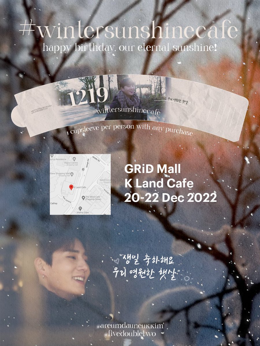 areumdauneukkim's tweet photo. hello mydays! see y'all this december!
#wintersunshinecafe #day6 #데이식스 #강영현
🗓20-22 dec 2022 (tue-thu)
🦊celebrating young k's birthday
📍k land cafe singapore https://t.co/xnZwrbj7AM