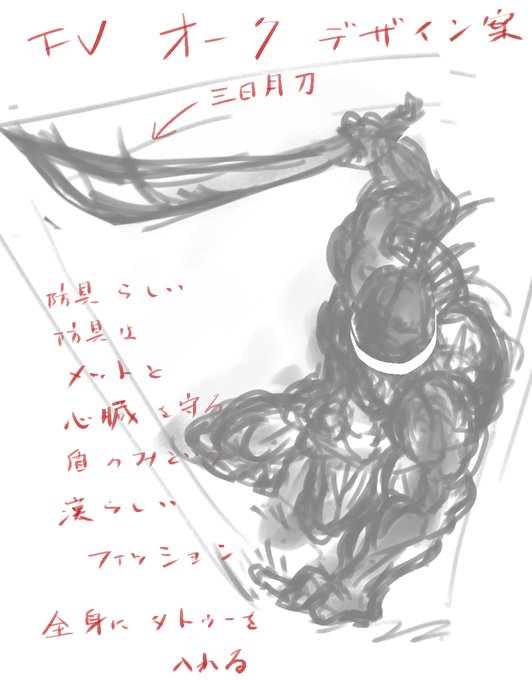 モンスターデザイン010よりオークです
マッチョ世紀末ファッションという
けっこう冒険的なデザインだと思うのですが
なぜか人気です
私にもよくわからない 