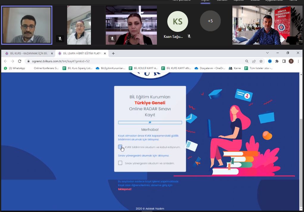 BilKurs's tweet photo. Aylık 3. Kurs Liderleri Online Toplantısı Kurs Liderlerimizin katılımıyla gerçekleşmiştir. Toplantıda Kurs Sistemi, Türkiye Geneli Online RADAR Sınavı ve Başvuruları ile ilgili ayrıntılar görüşüldü. https://t.co/rH3DFTWxyy