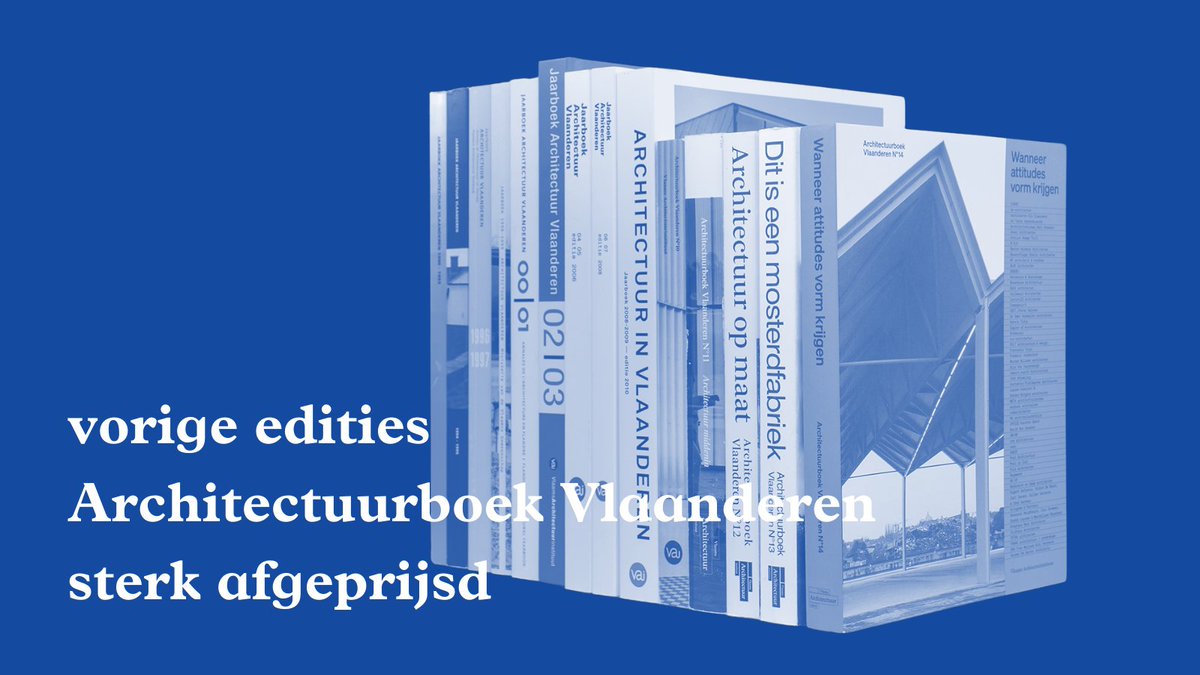 BOEKENACTIE. Naar aanleiding van de lancering van het nieuwste Architectuurboek Vlaanderen kan je nu een vorige editie aankopen voor maar €19,50*.
Grijp deze kans om jouw boekenkast aan te vullen!
bit.ly/ABookdiscount