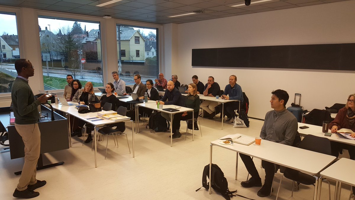 <a href="/kwattaowusu/">Kwadwo Atta-Owusu</a> kicks off the first event of <a href="/runinproject/">RUNIN</a> #dissemination project. We hold a workshop @hvl_no today. Looking forward to hearing #research results from fresh #doctors of the network.