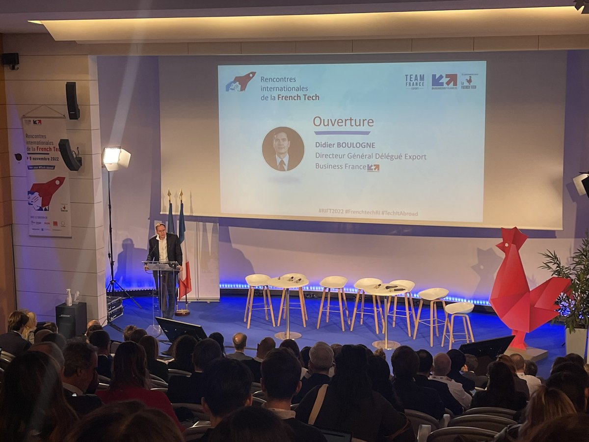 belhadj_fadwa's tweet image. #RIFT2022 : let’s go ! 
En direct du discours d&apos;ouverture par Didier Boulogne, Directeur Général Délégué #Export de @businessfrance 
#FrenchTechRI #Techitabroad