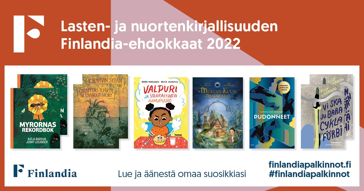 Onnittelut kaikille ehdokkaille! Lue ja äänestä omaa suosikkiasi finlandiapalkinnot.fi #tietokirjallisuus #finlandiapalkinnot #finlandiaehdokkaat