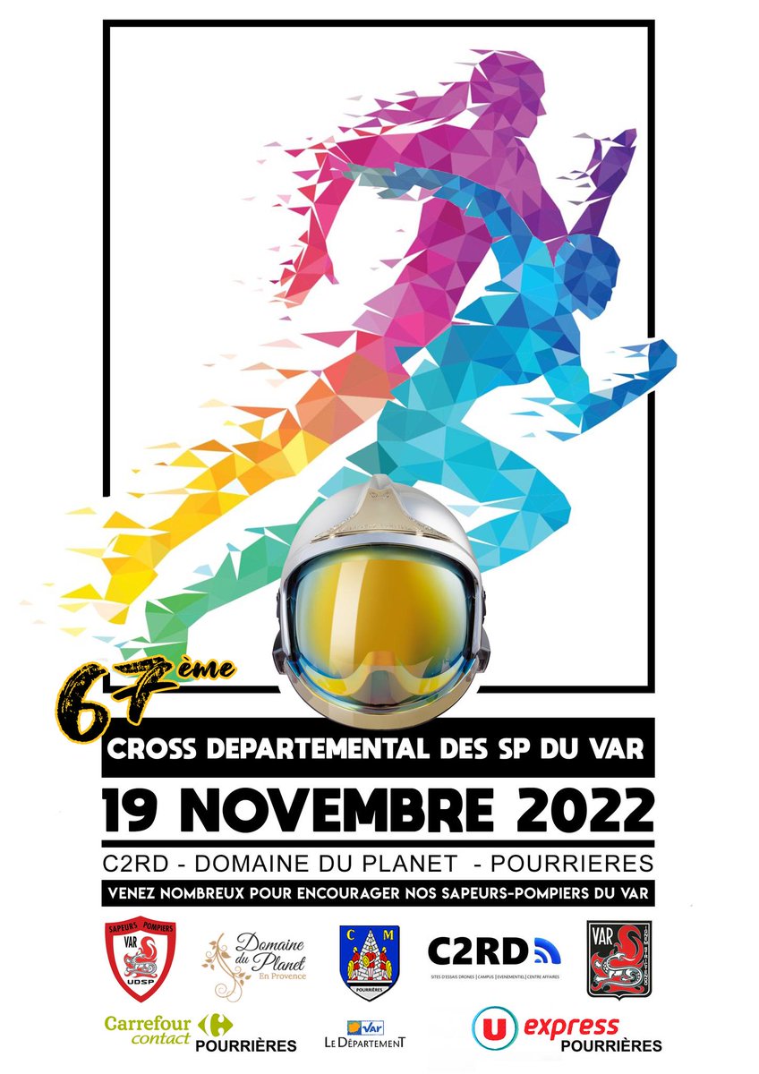 [CROSS DÉPARTEMENTAL]

🔊"A VOS BASKETS"
⏩Plus que quelques jours avant la 67ème édition du #cross #départemental 🏃‍♀️🏃‍♂️ des #sapeurs_pompiers du #Var🚒 à #Pourrières le 🗓samedi 19 novembre 2022. 

⏩#SPP, #SPV, #JSP, #PATS du #SDIS83, venez relever le #défi et inscrivez-vous!