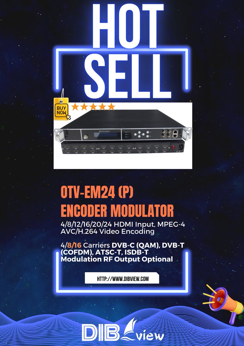 HDMI to RF Modulator, with dual power supply
