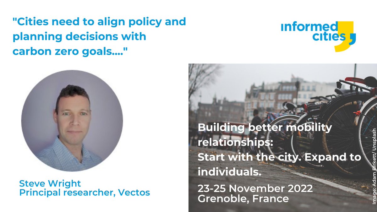 CIVITAS SUMP-PLUS (@sump_plus_eu) on Twitter photo Carbon-zero #mobility is achievable if we align policy and planning! 🚲🛤️🚋
Join Steve Wright @VectosTP and more at the up-coming <a href="/InformedCities_/">ReHousIn on @InformedCities</a> Forum in <a href="/GreVille2demain/">Grenoble Ville de Demain</a>!
📅Registrations are closing on 14 Nov - sign up to save your spot: informedcities.eu/events/10th-in… Carbon-zero #mobility is achievable if we align policy and planning! 🚲🛤️🚋
Join Steve Wright @VectosTP and more at the up-coming <a href="/InformedCities_/">ReHousIn on @InformedCities</a> Forum in <a href="/GreVille2demain/">Grenoble Ville de Demain</a>!
📅Registrations are closing on 14 Nov - sign up to save your spot: informedcities.eu/events/10th-in…