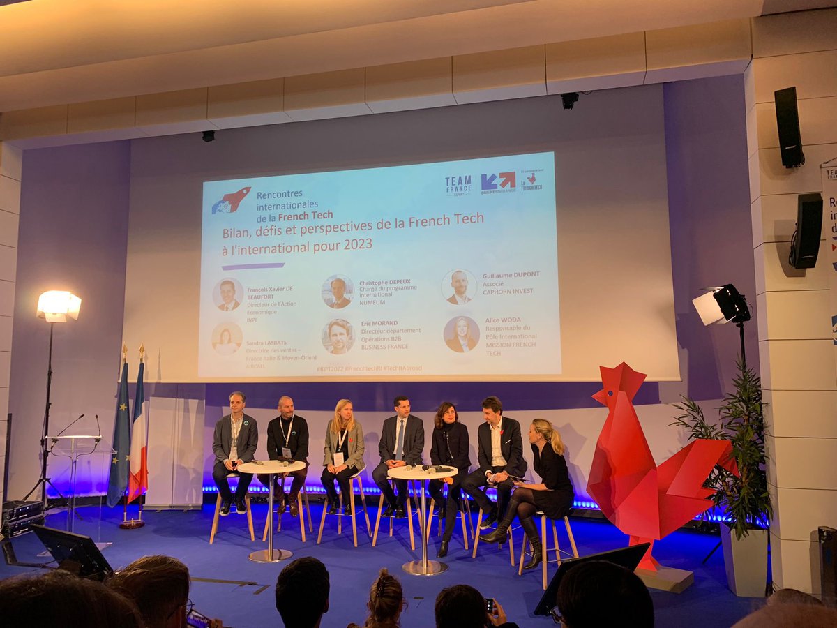 #RIFT2022 <a href="/AliceWoda/">Alice Woda</a> directrice internationale de la mission <a href="/LaFrenchTech/">La French Tech</a> présente le bilan de l’#ecosysteme Tech #FT120 63 communautés à l’étranger #passeporttalent #welcomedesk