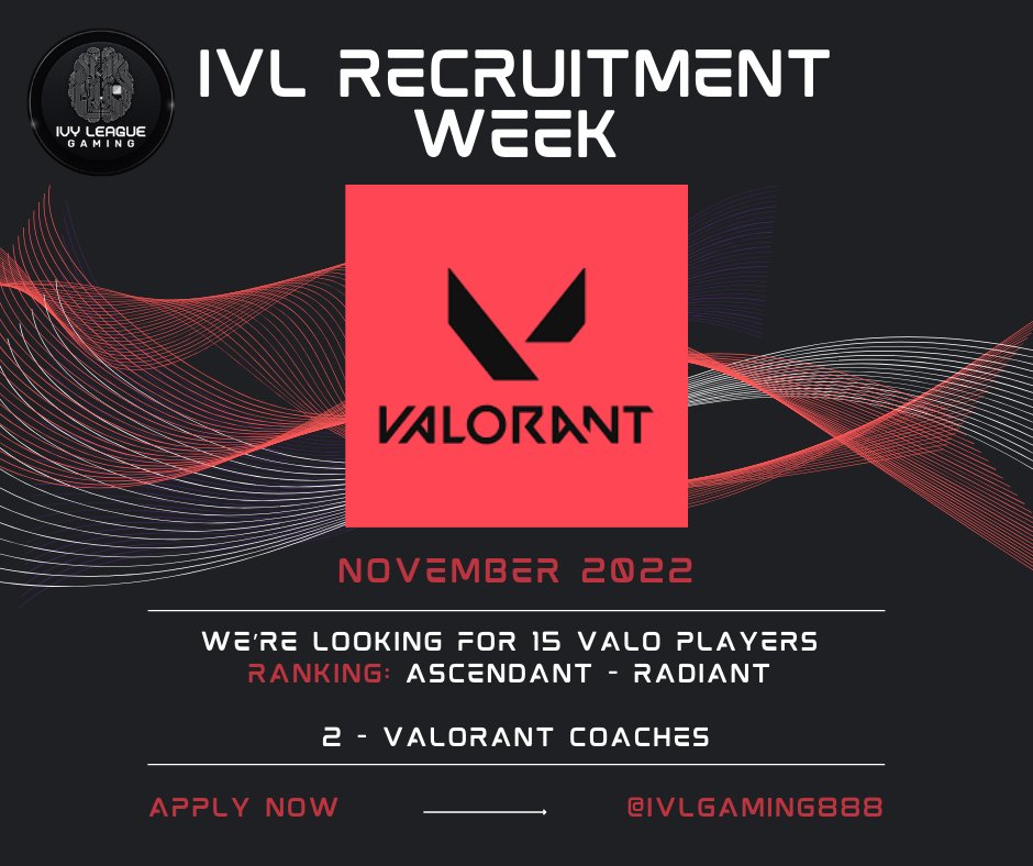 IVLGaming888's tweet photo. IVL RECRUITMENT WEEK📢

For interested gamers &amp; coaches, apply here:
✅Valorant
https://t.co/Th2cBYgqh6
✅League Of Legends
https://t.co/FMmIoaa08N
✅Dota 2
https://t.co/kz7QluekdM
✅Mobile Legends
https://t.co/qyZaE8PnF7

Join Discord, link on bio 🧠

#esports #gaming #IVLgaming https://t.co/IFJCIQERMm