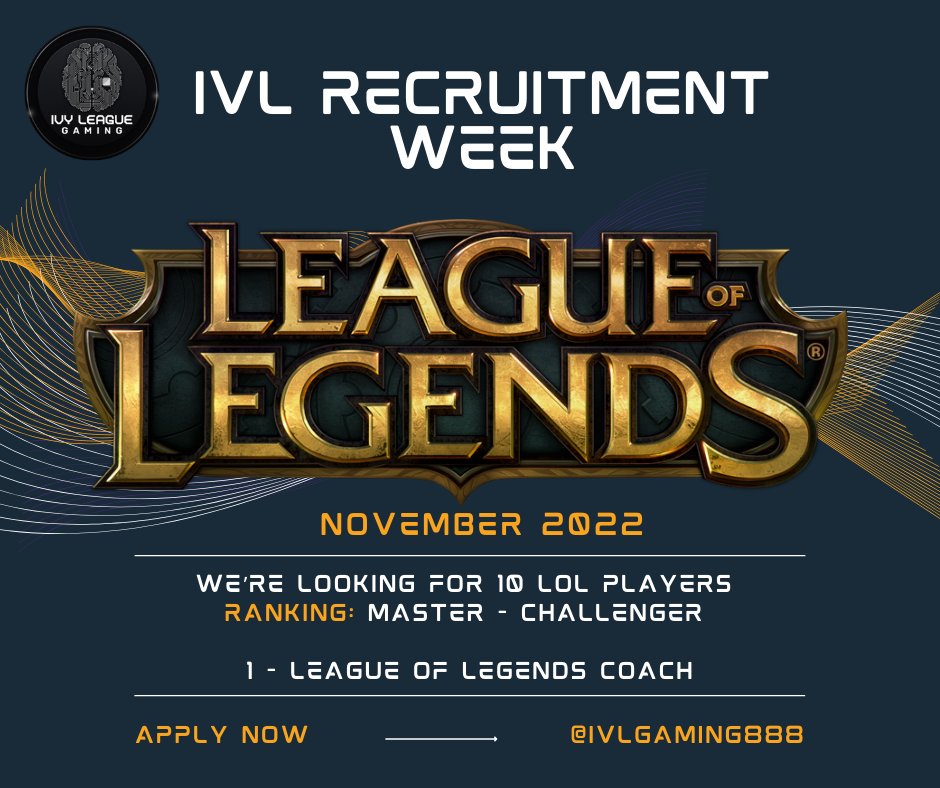 IVLGaming888's tweet photo. IVL RECRUITMENT WEEK📢

For interested gamers &amp; coaches, apply here:
✅Valorant
https://t.co/Th2cBYgqh6
✅League Of Legends
https://t.co/FMmIoaa08N
✅Dota 2
https://t.co/kz7QluekdM
✅Mobile Legends
https://t.co/qyZaE8PnF7

Join Discord, link on bio 🧠

#esports #gaming #IVLgaming https://t.co/IFJCIQERMm