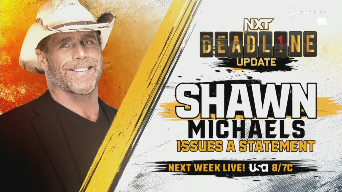 WWE NXT: Championship Matches, Shawn Michaels And More Set For November 15 2