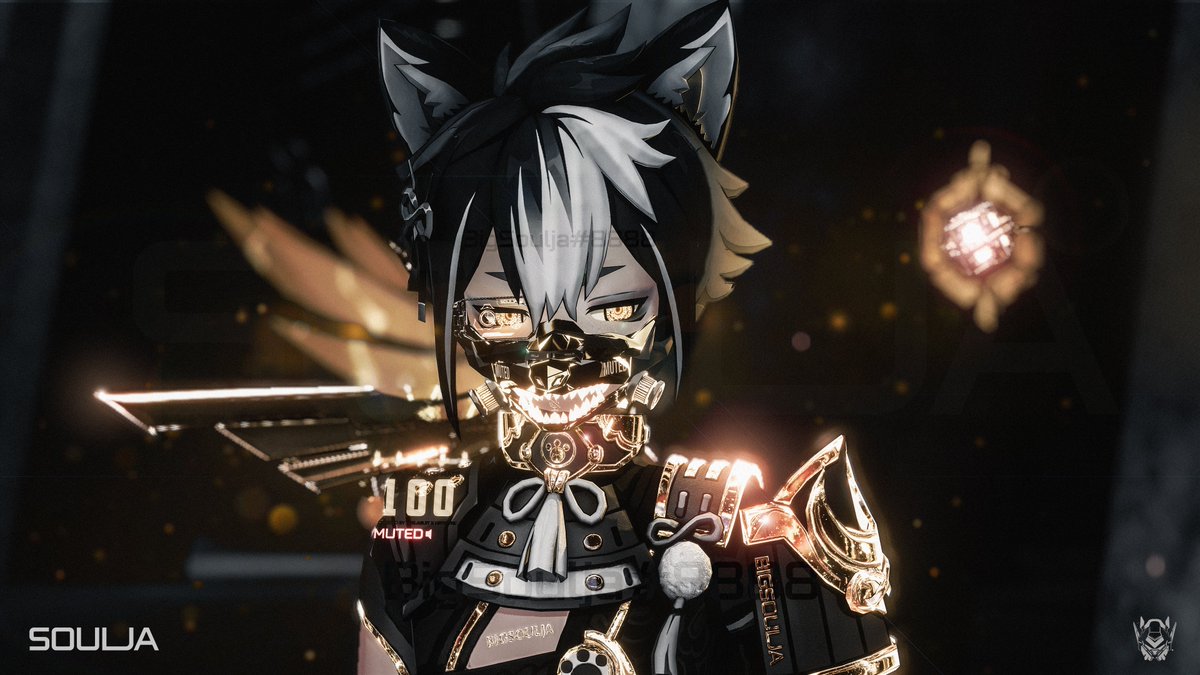 BigSouljaTV's tweet photo. My personal Gorou avatar I have been working on since he was just a leaked picture from HoYoverse. The most ambitious avatar project I have ever worked on for sure. Genshin meets Cyberpunk. #原神 #Gorou #GenshinImpact #vrchatphotography #Cyberpunk2077 #LeagueOfLegends #ゴローズ https://t.co/ekvNsIay7N