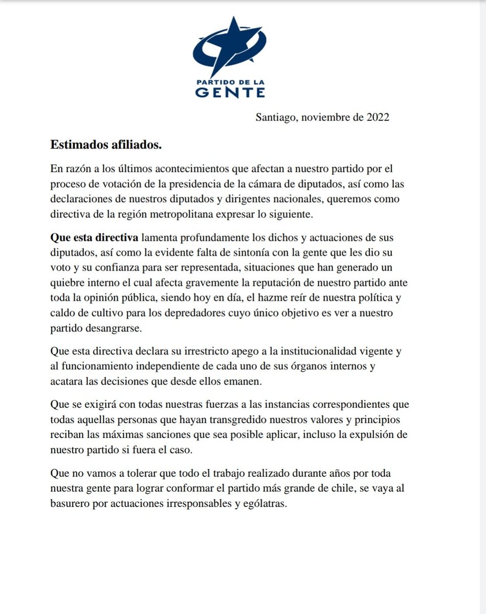 alejaraquiroz's tweet photo. Atención, comunicado directiva región metropolitana partido de la gente @ChilePDGcl #PDG #pdg2026 #pdgrm #SomosFamilia #somospdg #familiapdg @T13 @24HorasTVN @Mega @CHv @LaRedTV @AgriculturaFM @magica_radio https://t.co/ehQecYcfIP