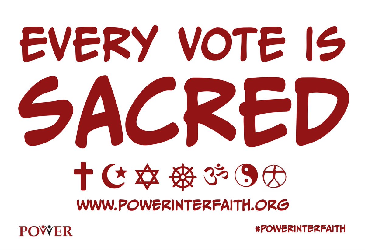 As we say in #PA @powerinterfaith @FIAnational @ddroyster @markkellytyler @LaRed_FIA @Rich_FIA #EveryVoteIsSacred